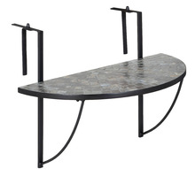 Hengende balkongbord Rom mosaikk 70 x 36 cm - Sunlife